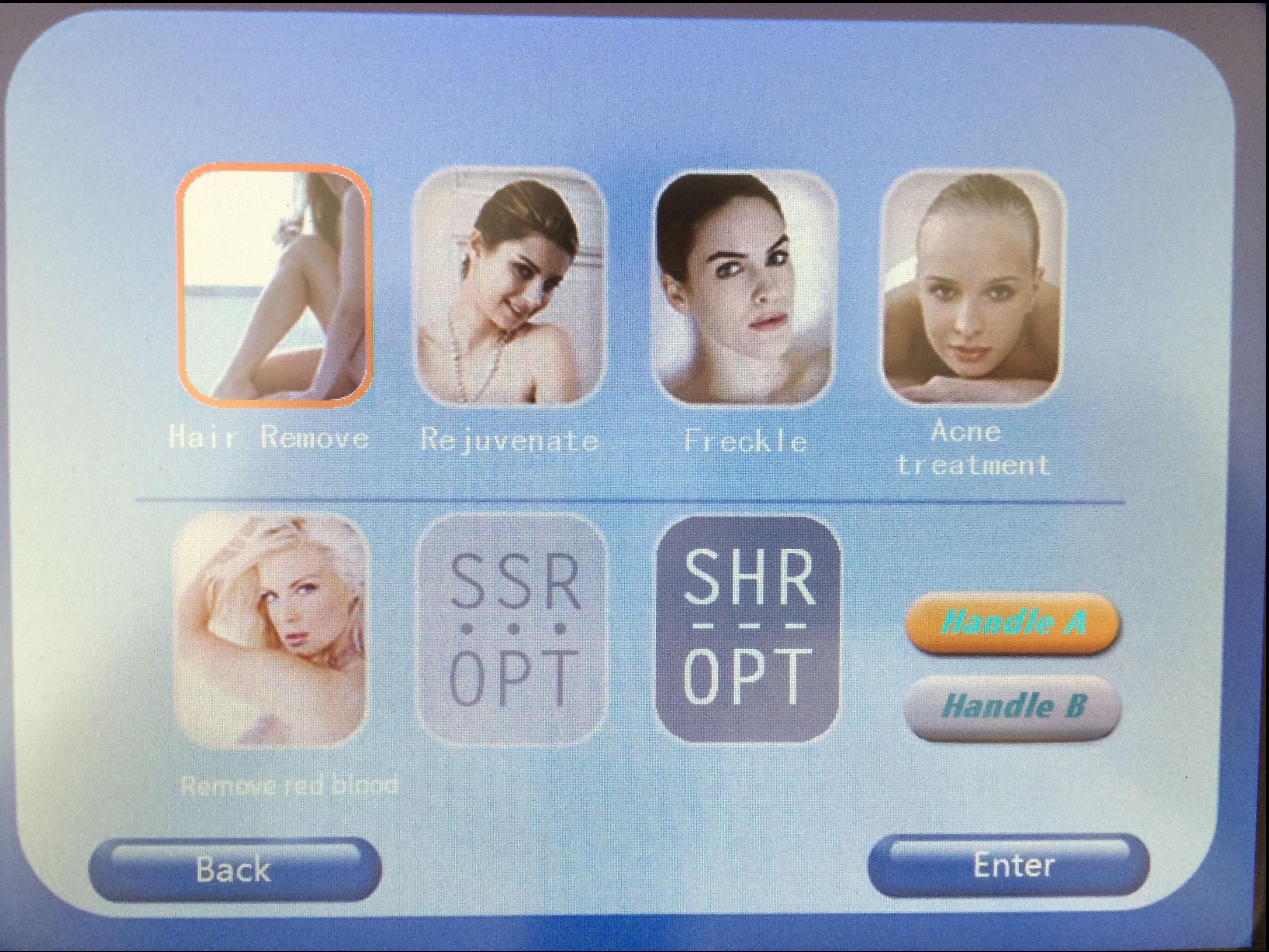 2000W e - Светлое удаление волос RF IPL подвергает портативную машинку механической обработке для женского салона