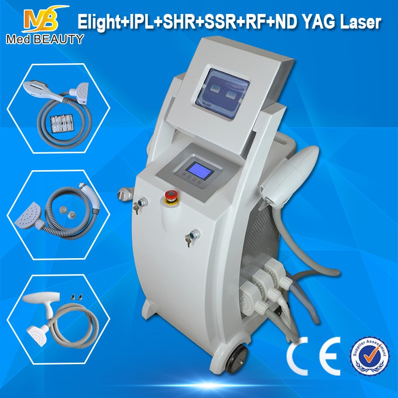 Машина удаления волос лазера Ipl RF Shr Nd Yag оборудования красотки IPL высокой энергии Elight