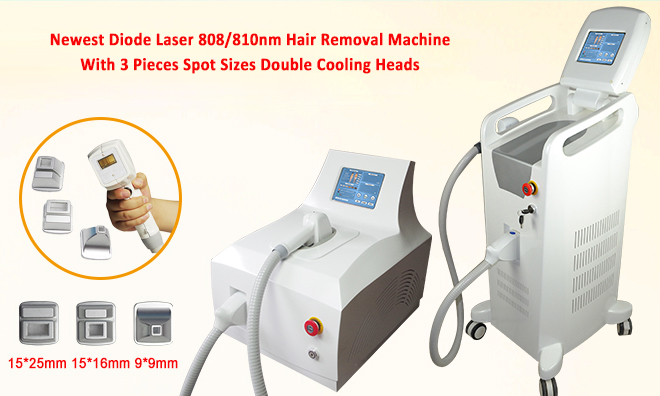 Воздушное охлаждение машины удаления волос лазера диода незатухающей волны 810нм портативное